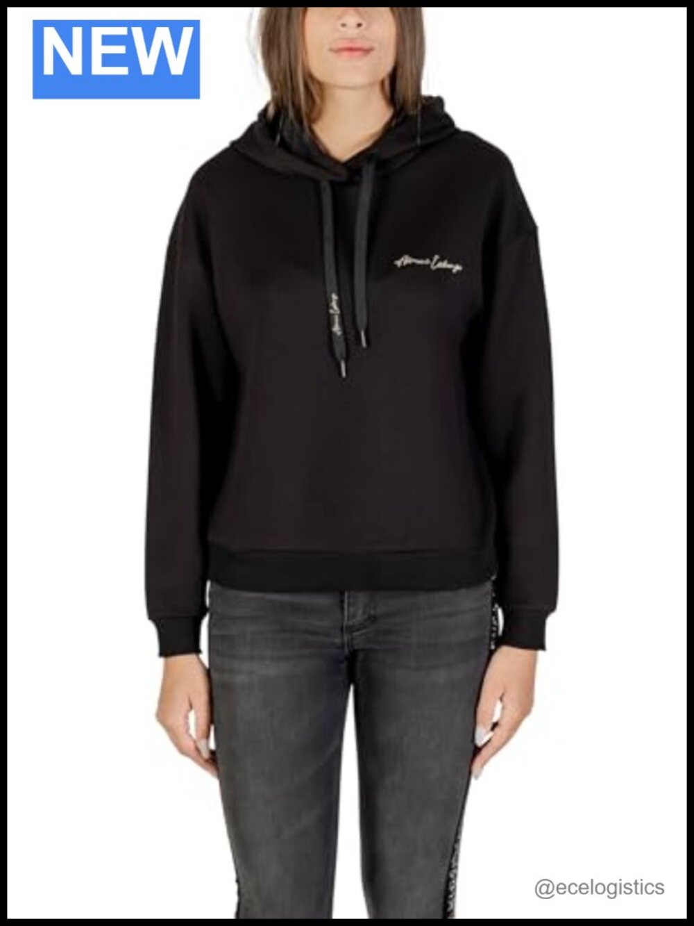 Cropped Hoodie with Drawstring Long Sleeve Pullover